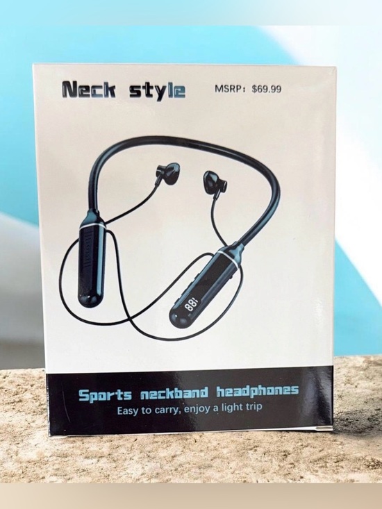 Other - Neck Style Sports Neckband Headphones - Black
